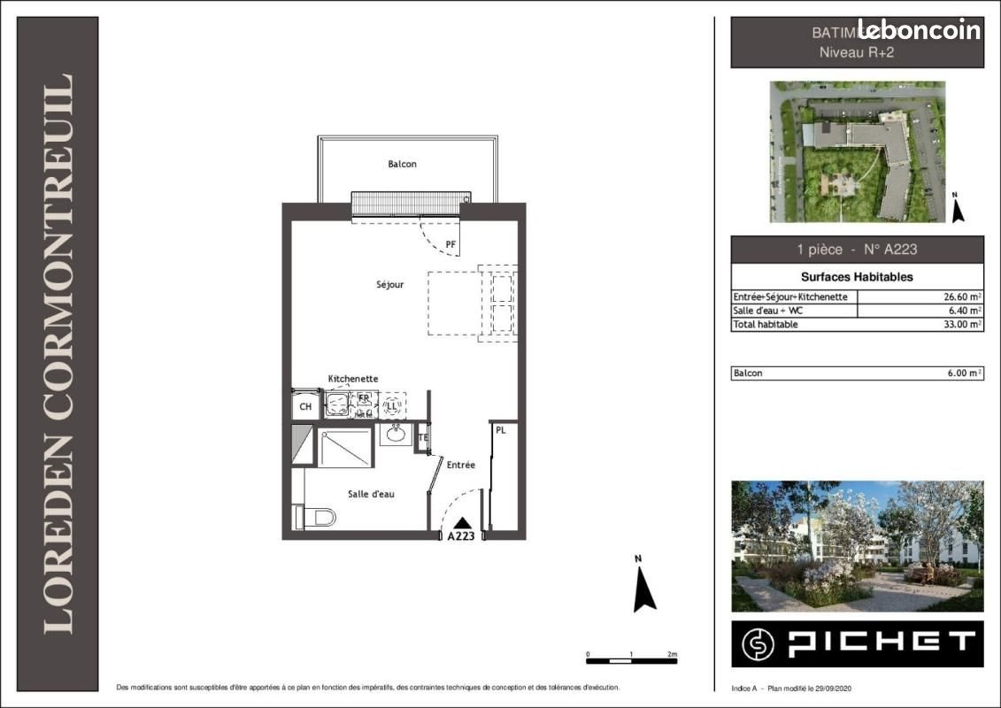 Appartement à louer, 33m², Cormontreuil