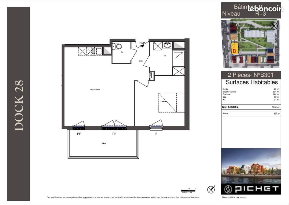 Appartement à louer, 50m², Dunkerque