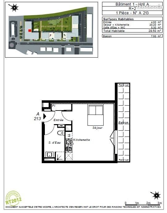 Appartement à louer, 29m², La Rochette