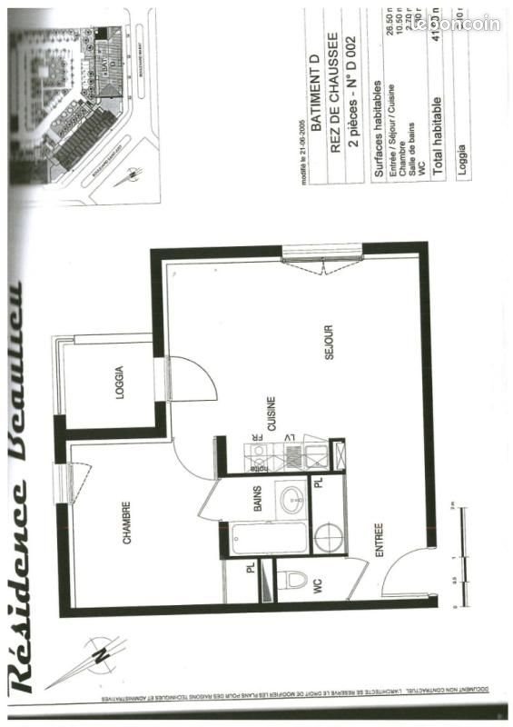 Appartement à louer, 41m², Poitiers