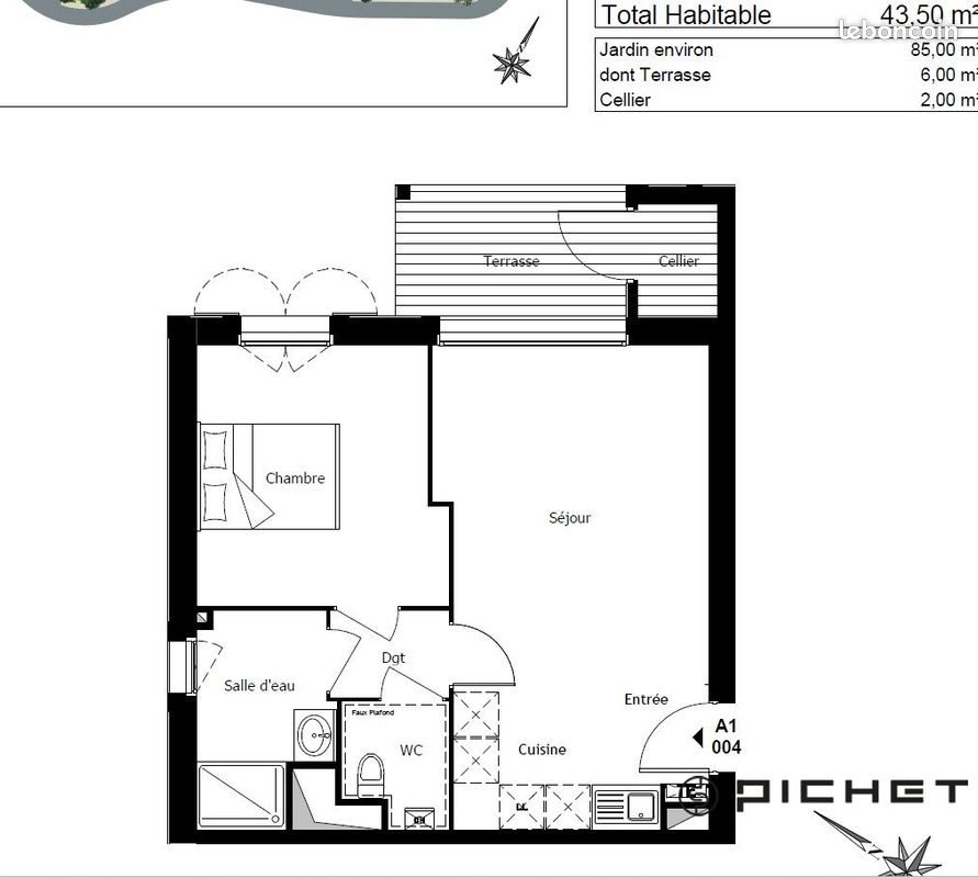 Appartement à vendre, 43m², Marcheprime