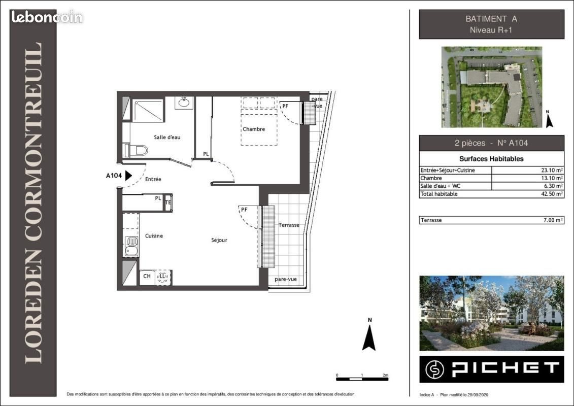 Appartement à louer, 42m², Cormontreuil