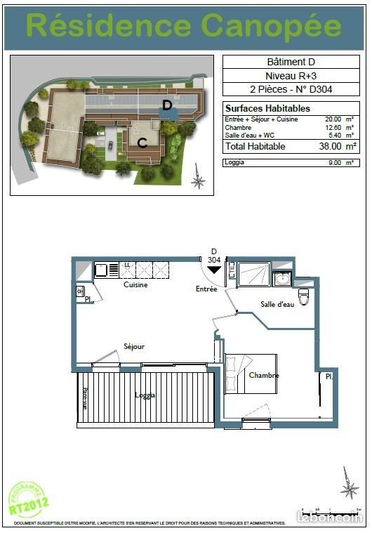 Appartement à louer, 38m², Bayonne