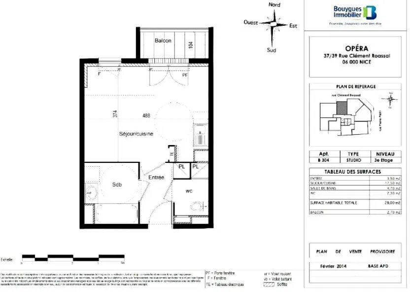 Appartement à vendre, 28m², Nice