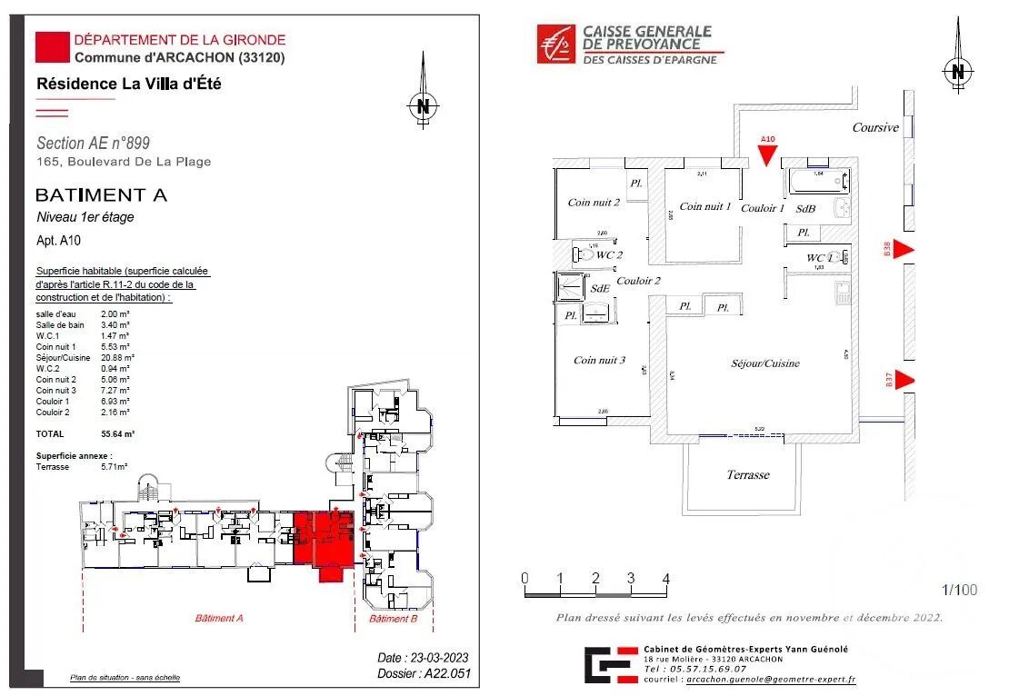 Appartement à vendre, 59m², Arcachon