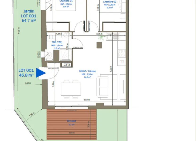 Appartement à vendre, 47m², Sète