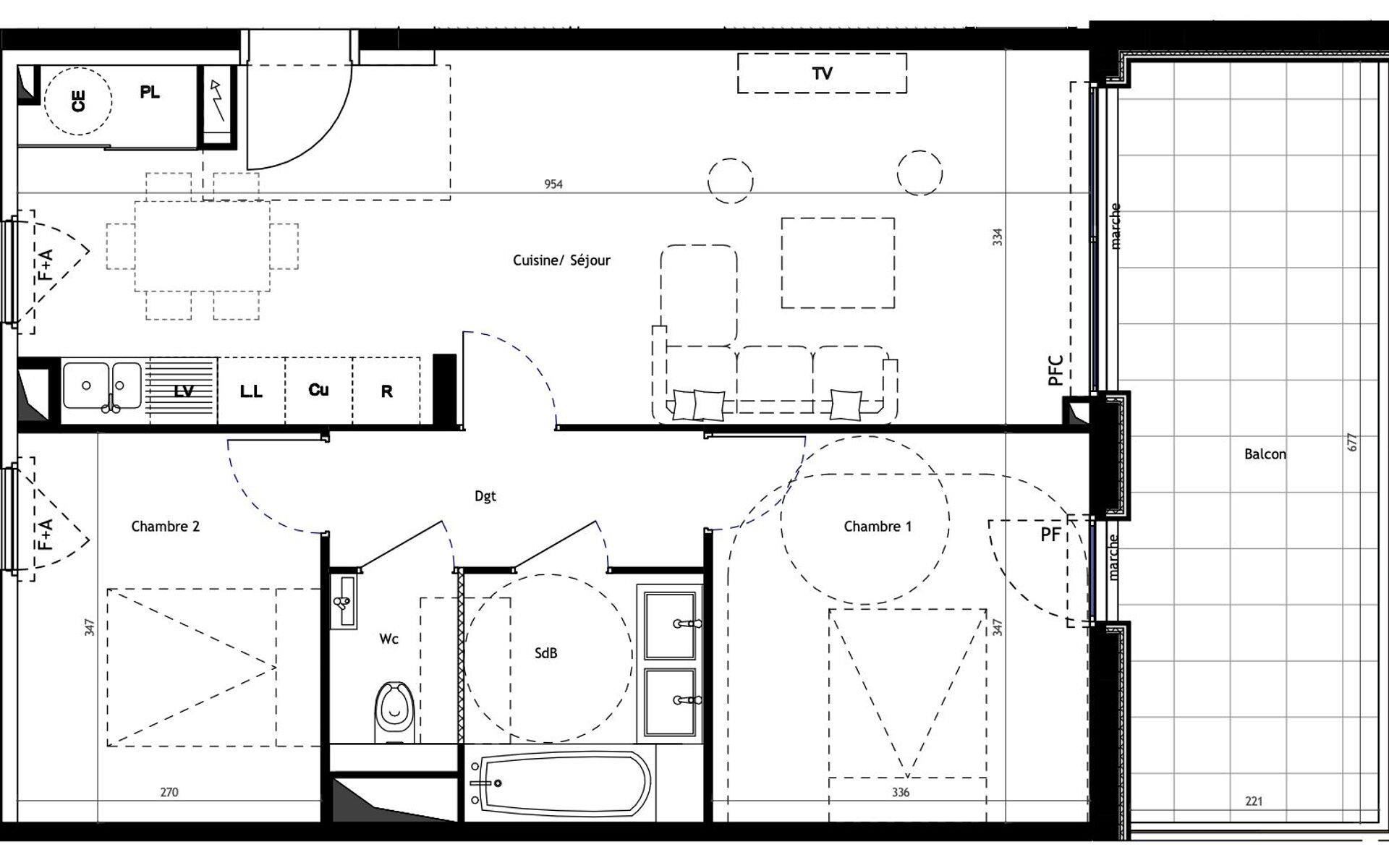 Appartement à vendre, 62m², Le Grau-du-Roi