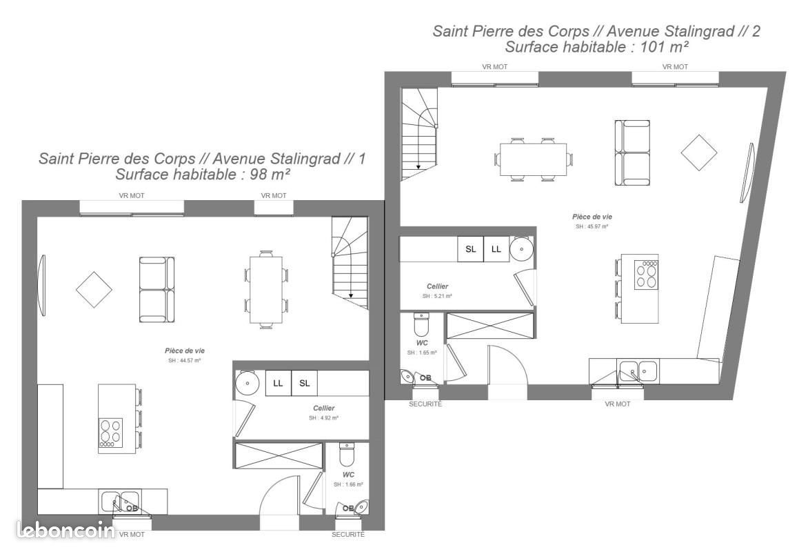 Maison à vendre, 101m², Saint-Pierre-des-Corps