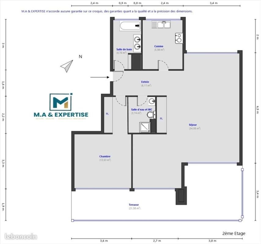 Appartement à louer, 68m², Cannes