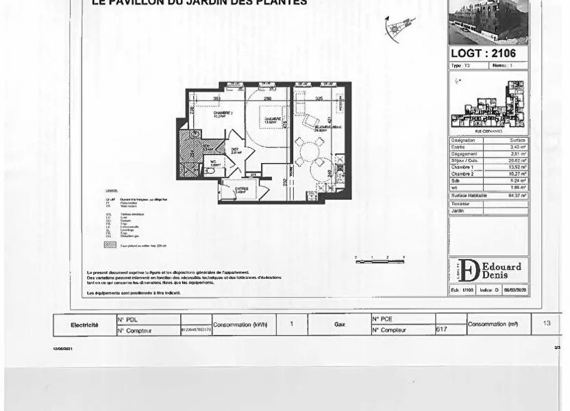 Appartement à louer, 64m², Lille