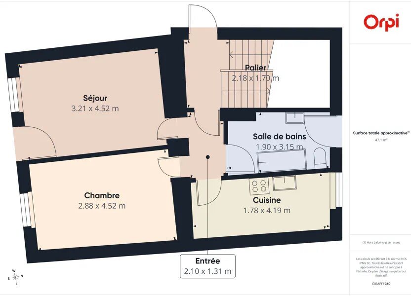 Appartement à vendre, 43m², Strasbourg