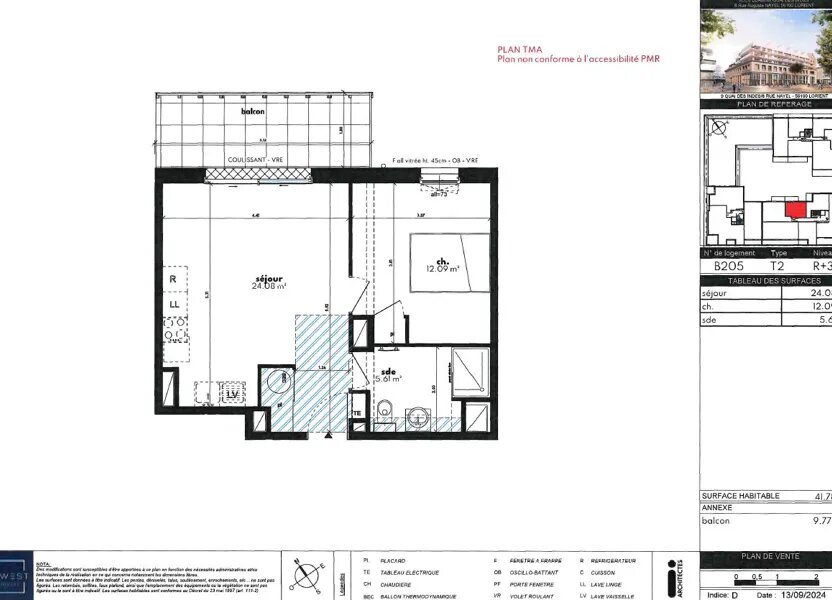Appartement à louer, 41m², Lorient