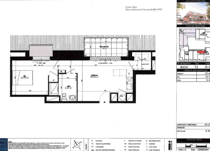 Appartement à louer, 40m², Lorient