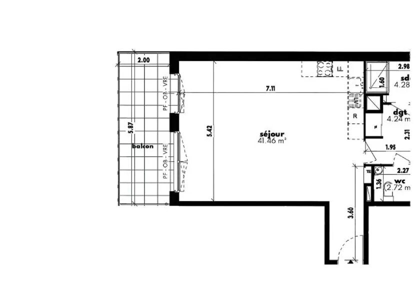 Appartement à louer, 77m², Lorient