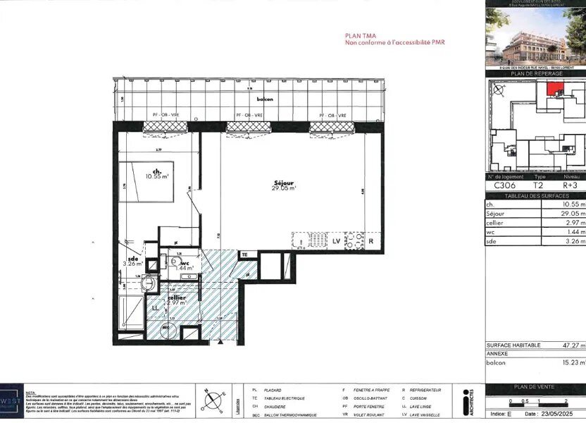 Appartement à louer, 47m², Lorient
