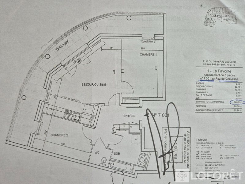 Appartement à louer, 58m², Bures-sur-Yvette