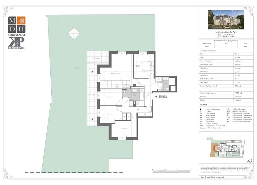 Appartement à vendre, 98m², Montgeron