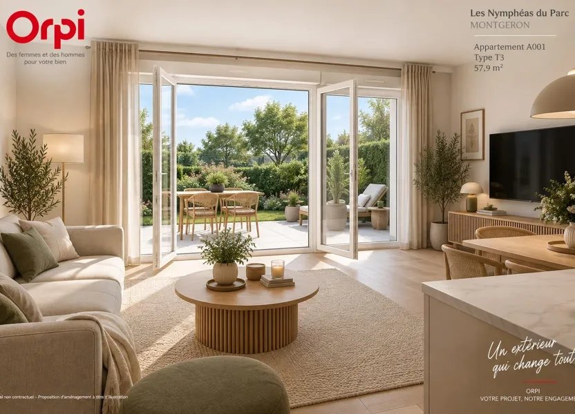 Appartement à vendre, 57m², Montgeron