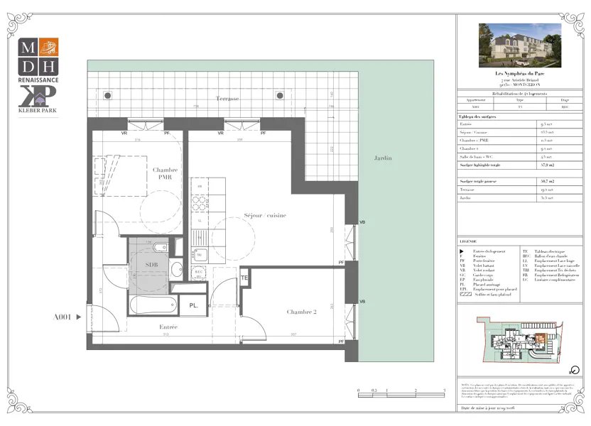 Appartement à vendre, 57m², Montgeron