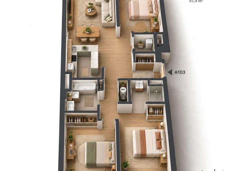Appartement à vendre, 81m², Montgeron