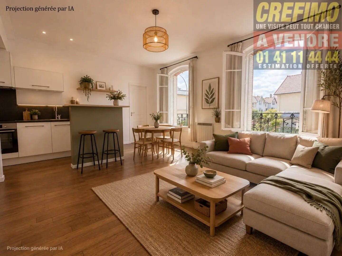 Appartement à vendre, 58m², Asnières-sur-Seine