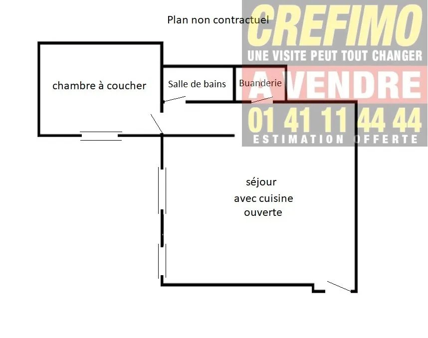 Appartement à vendre, 47m², Asnières-sur-Seine