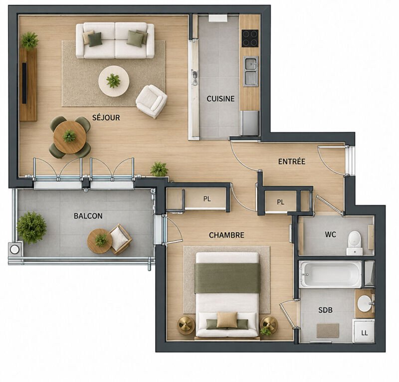 Appartement à louer, 54m², Suresnes