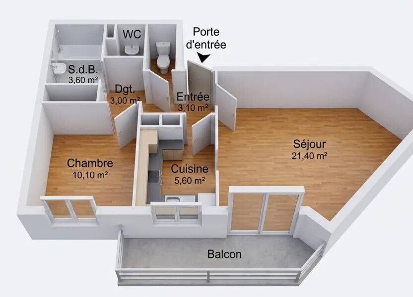 Appartement à vendre, 48m², Neuilly-Plaisance