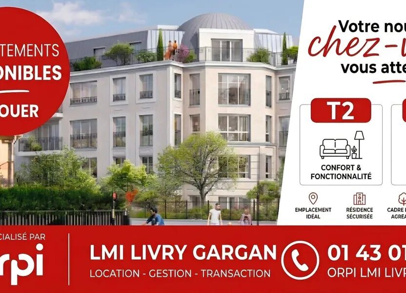 Appartement à louer, 62m², Livry-Gargan