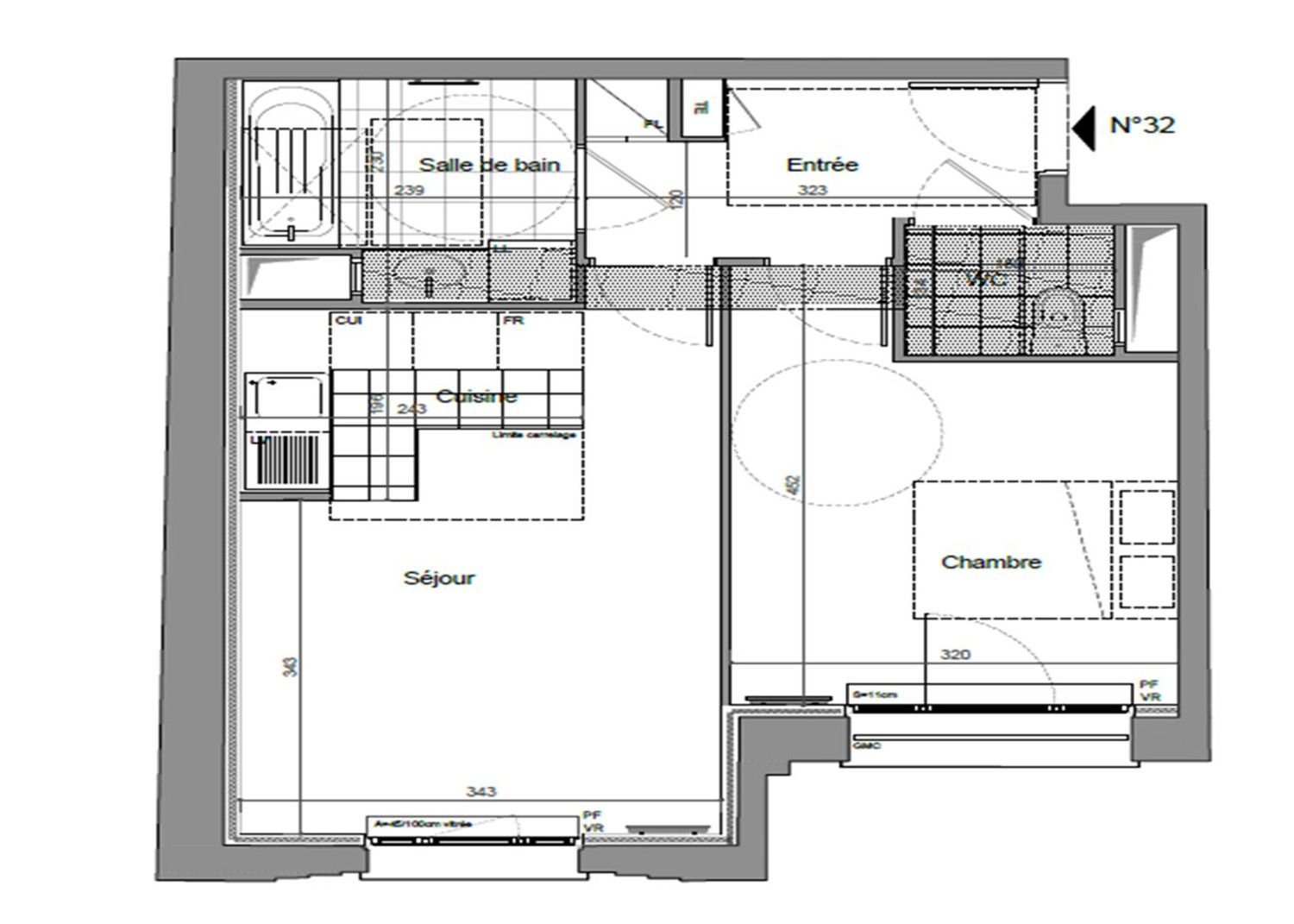 Appartement à vendre, 44m², Saint-Maurice