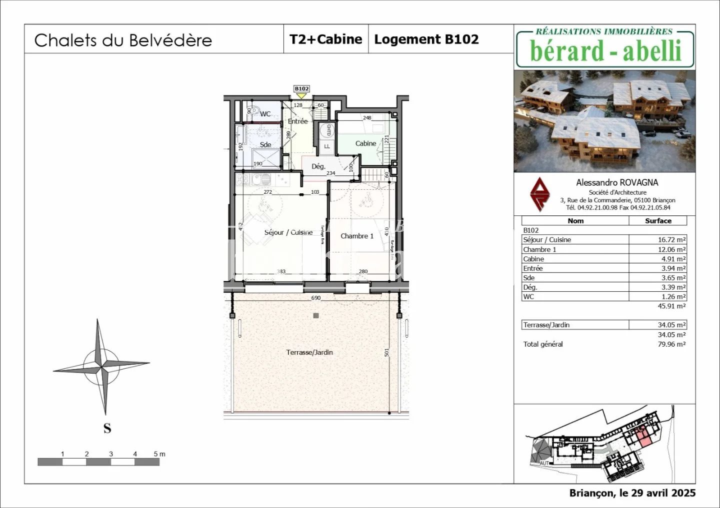 Appartement à vendre, 45m², La Salle-les-Alpes