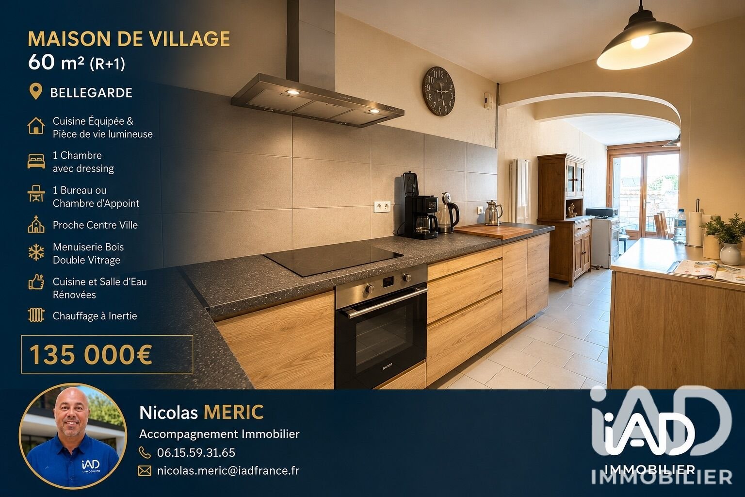 Maison à vendre, 60m², Bellegarde