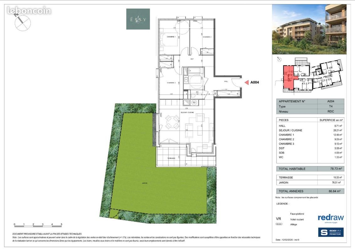 Appartement à vendre, 78m², Epagny