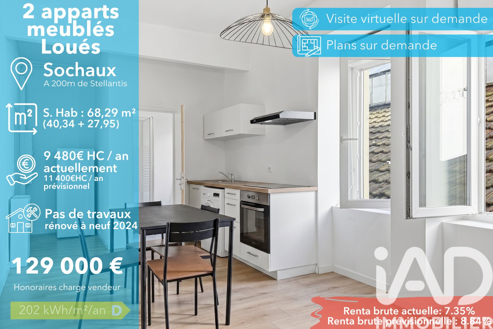 Appartement à vendre, 68m², Sochaux