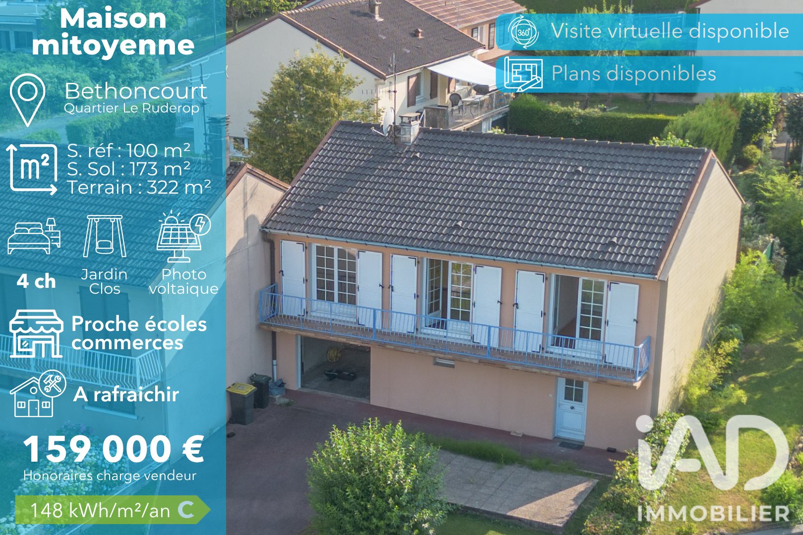 Maison à vendre, 100m², Bethoncourt