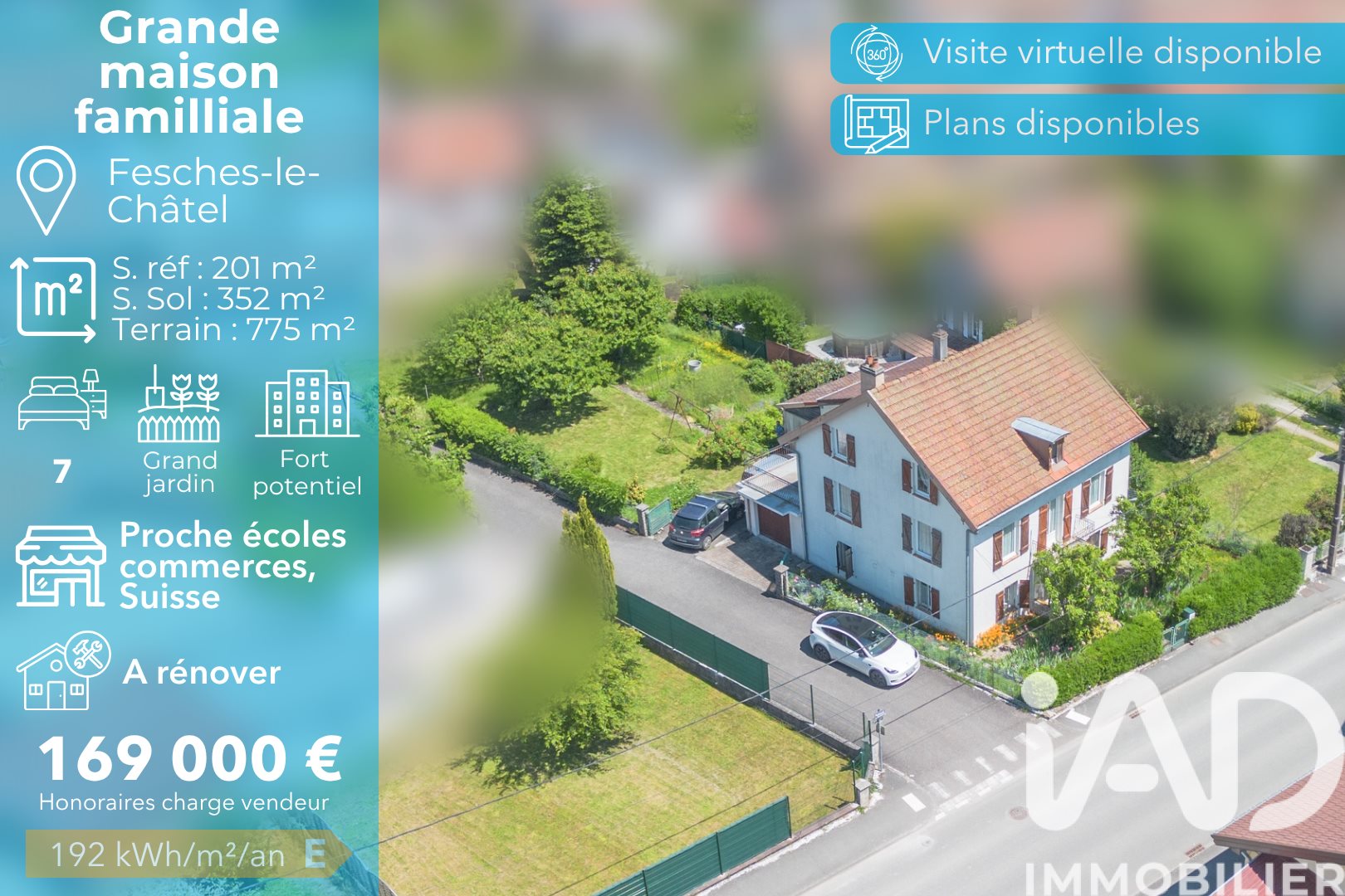 Maison à vendre, 201m², Fesches-le-Châtel