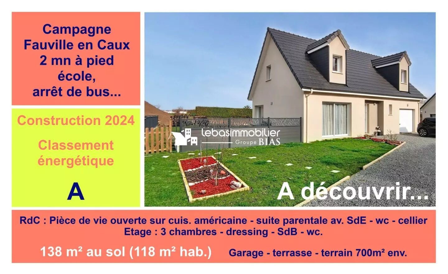 Maison à vendre, 118m², Goderville