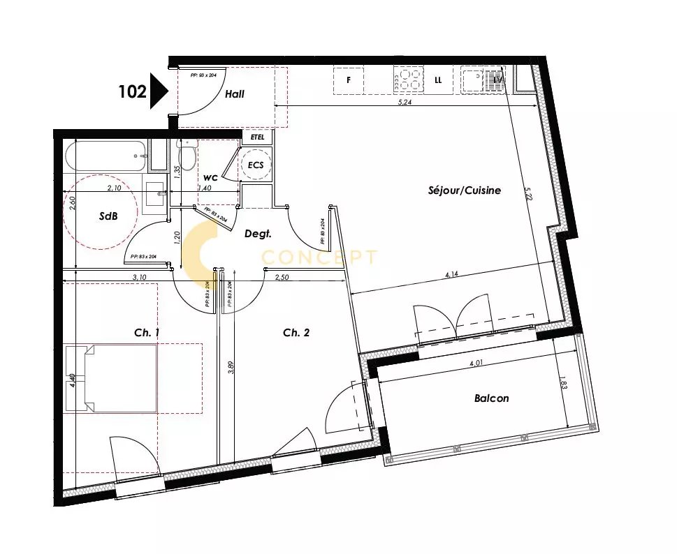 Maison à vendre, 63m², Saint-Laurent-du-Var