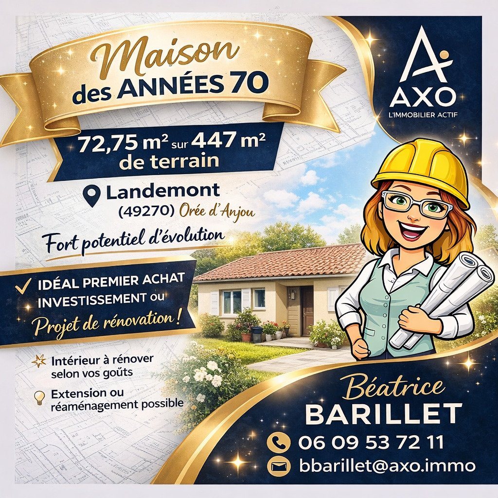 Maison à vendre, 72m², Landemont