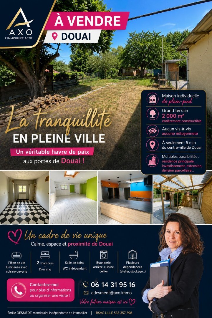 Maison à vendre, 122m², Douai