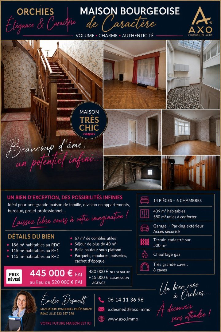 Maison à vendre, 439m², Orchies