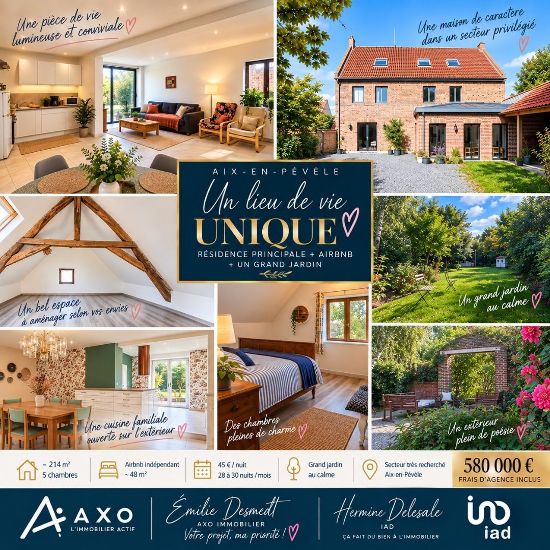 Maison à vendre, 214m², Aix-en-Pévèle