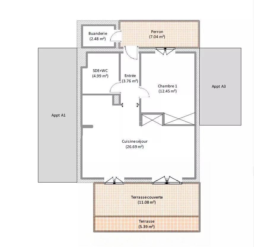 Appartement à vendre, 47m², Ghisonaccia
