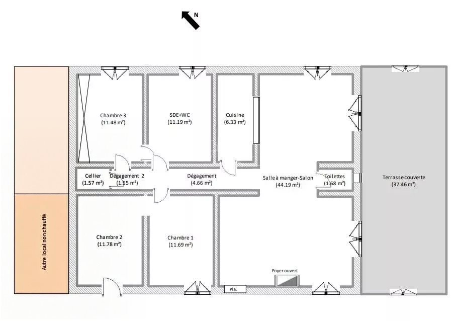 Appartement à vendre, 106m², Prunelli-di-Fiumorbo