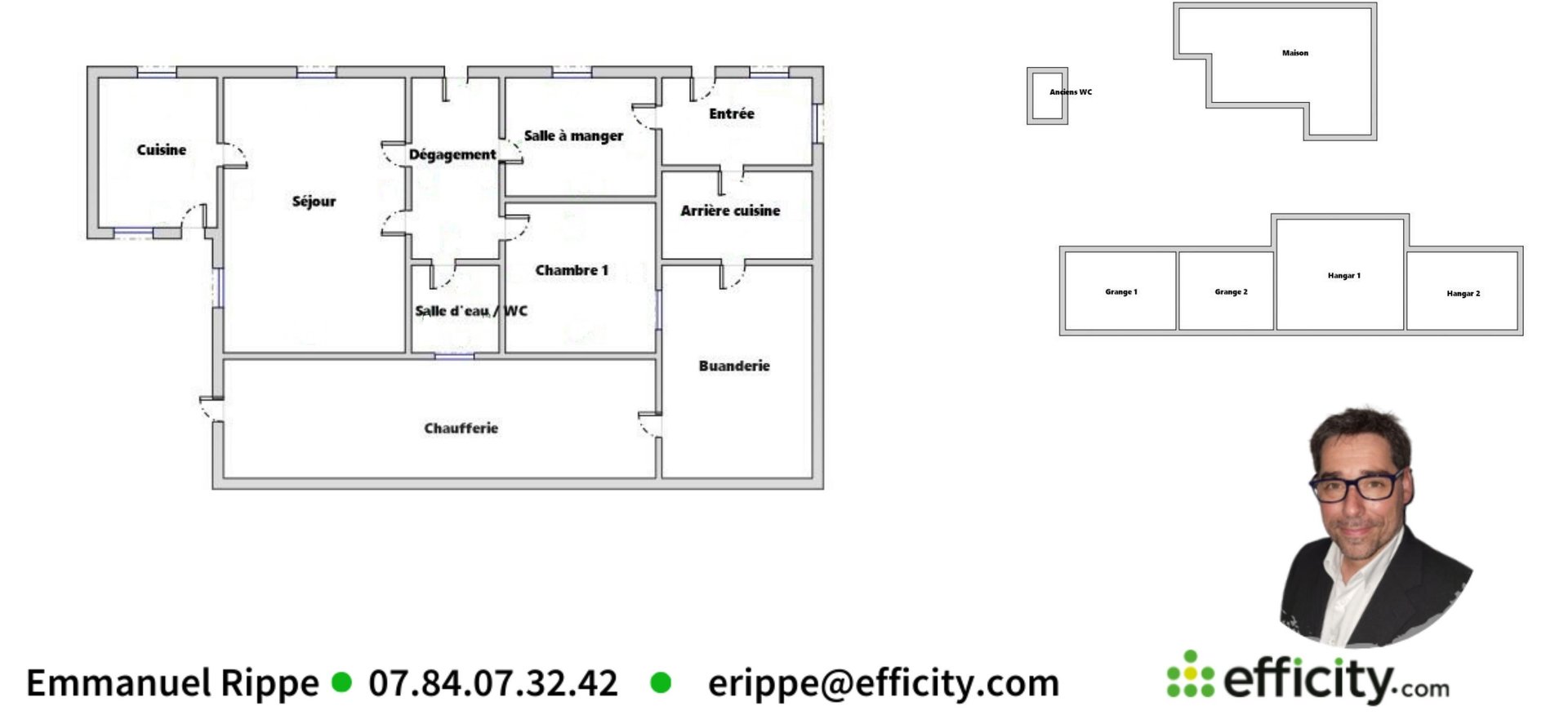 Maison à vendre, 70m², Rouillac