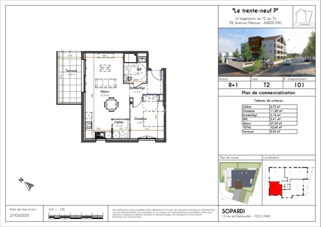 Maison à vendre, 52m², Pau