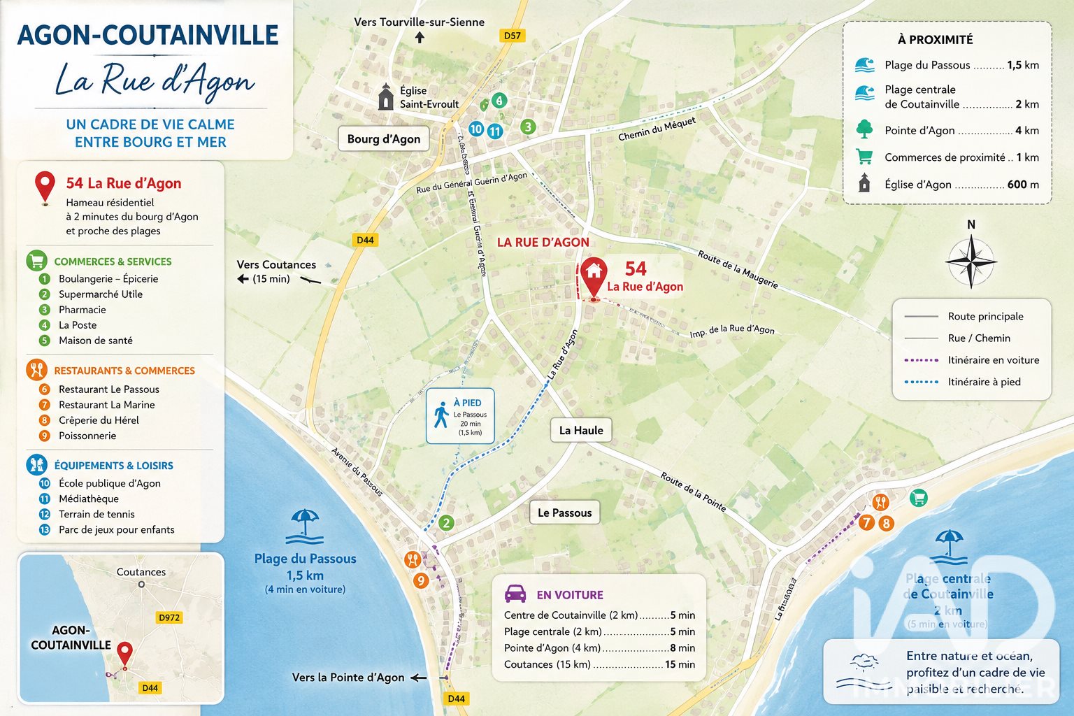 Maison à vendre, 70m², Agon-Coutainville