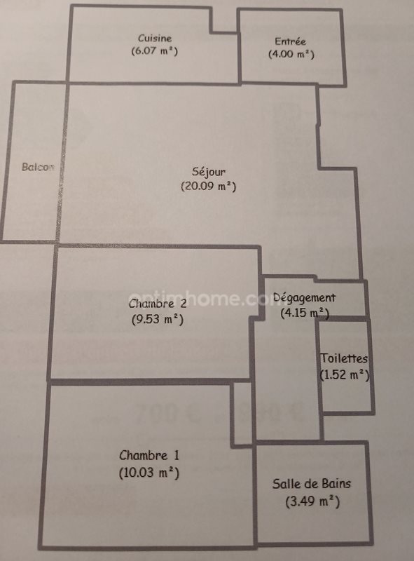 Appartement à vendre, 59m², Mantes-la-Ville