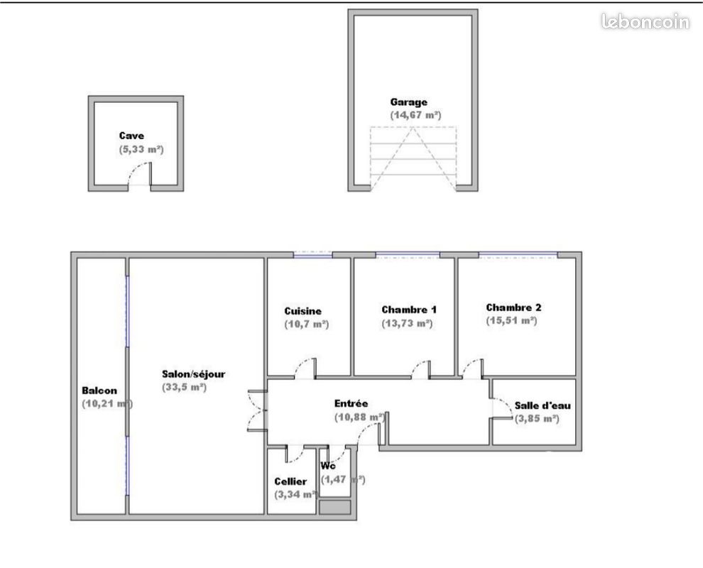 Appartement à vendre, 92m², Villeurbanne