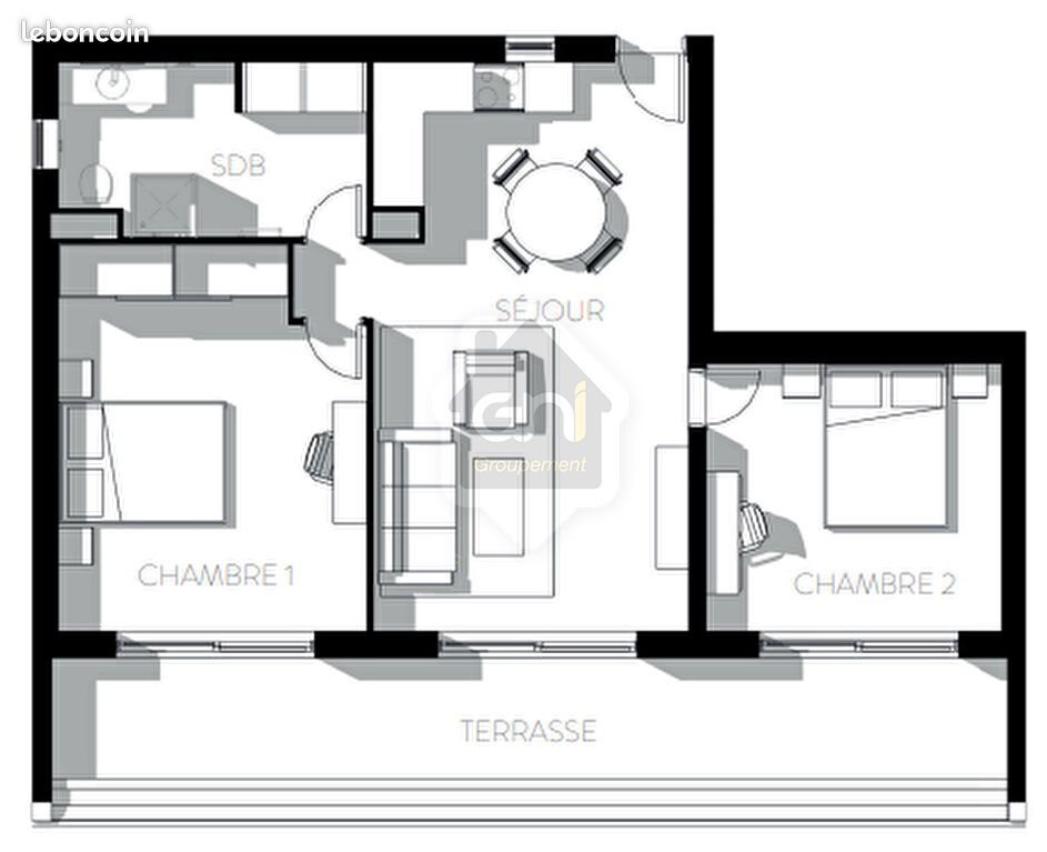 Appartement à louer, 64m², Miramas